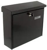 Skrzynki na listy - Burg Wächter Burg-Wächter skrzynka na listy z ogranicznikiem, z ocynkowanej stali, format A4, brązowy Amsterdam 867 BR - miniaturka - grafika 1