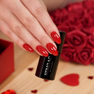 Semilac Semilac Gorgeous Red 345 7ml ZE0507-345 - Lakiery hybrydowe - miniaturka - grafika 4