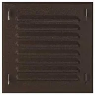 Kratki wentylacyjne - Awenta Kratka osłona wentylacyjna 14x14 brąz MTK2BR - miniaturka - grafika 1