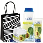 Zestawy kosmetyków damskich - Avon Zestaw Nawilżający Awokado 3 Szt. + Torebka - miniaturka - grafika 1