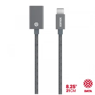 Kanex Kabel USB USB-C na USB-A Szary KU3CAPV1-SG - Kable USB - miniaturka - grafika 3