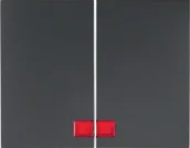 Gniazdka elektryczne - Berker K1 antracyt klawisz świecznikowy podświetlany B_14377006 - miniaturka - grafika 1