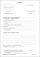 Druki akcydensowe - Firma krajewski Wniosek o rejestrację / wyrejestrowanie [Pu/Ks-100] Pu/Ks-100 - miniaturka - grafika 1