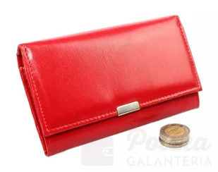 Haro (PL) Klasyczny Portfel Damski (PL) Poziomy Mały Skóra Włoska - Portfele - miniaturka - grafika 3