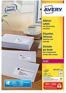 Etykiety samoprzylepne i bloki etykiet - Avery lr7651  100 samoprzylepnych etykiet samoprzylepnej, 63,5 X 33,9 MM, wykonany z materiału w 100% pochodzącego z recyklingu LR7159-100 - miniaturka - grafika 1