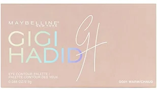 Maybelline Gigi Hadid Collection, paletka do konturowania oczu 01 Warm - Palety i zestawy do makijażu - miniaturka - grafika 2