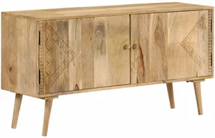 vidaXL Szafka z litego drewna mango, 120 x 30 x 60 cm - Komody - miniaturka - grafika 3