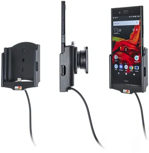 Brodit AB Uchwyt do Sony Xperia XZ1 z wbudowaną ładowarką samochodową do profesjonalnego montażu 727008 - Uchwyty samochodowe do telefonów - miniaturka - grafika 2