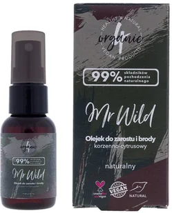 4organic Mr Wild olejek do zarostu i brody korzenno-cytrusowy 30ml - Kosmetyki i akcesoria do pielęgnacji brody - miniaturka - grafika 2