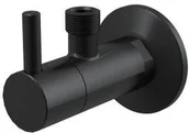 Zawory i kraniki - Alcaplast Zawór kątowy z filtrem 1/2" 1/2", czarny-mat AQ/ARV003-BLACK - miniaturka - grafika 1
