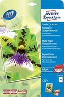 Papier do drukarek - Avery Zweckform Premium Inkjet A4 250g papier fotograficzny 4004182410165 - miniaturka - grafika 1