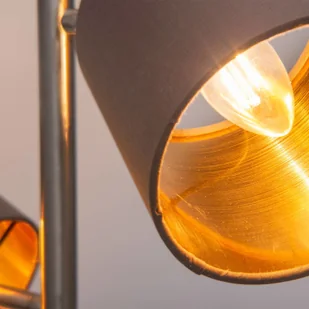 Näve Lampa stojąca Maron, 3-pkt., tkanina, brązowa - Lampy stojące - miniaturka - grafika 3