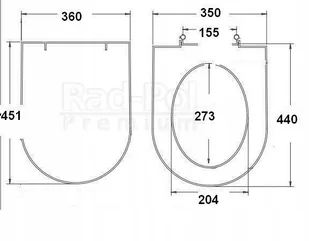 Cersanit DESKA WOLNOOPADAJĄCA DO MERIDA WYPINANA - Deski sedesowe - miniaturka - grafika 4