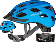 Kaski rowerowe - Modi Rowerowy Author Pulse Led X8 Blue 58-61 CM - miniaturka - grafika 1