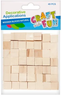 DpCraft Drewniane kosteczki kreatywne 49 sztuk - Szkolne artykuły papiernicze - miniaturka - grafika 4