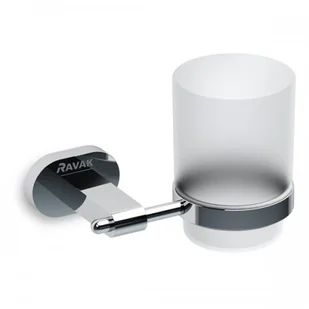 Ravak CHROME - kubek szklany z Uchwytem ściennym X07P188 - Akcesoria łazienkowe - miniaturka - grafika 3