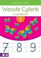 Powieści i opowiadania - zbiorowa Praca Wesołe cyferki z naklejkami. Zeszyt 3 - miniaturka - grafika 1