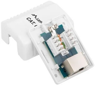 LEDart Lanberg natynkowe kat.5E ekranowane 1X RJ45 Lanberg SPL1OKGU1020 [6453528] - Gniazdka elektryczne - miniaturka - grafika 5