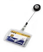 Inne - Durable 800519 twarda obudowa na kartę identyfikacyjną, wymiary 54 x 85 mm, kolor przezroczysty, 25 sztuk, przezroczysty 801219 - miniaturka - grafika 1