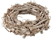 Pudła i pojemniki do przechowywania - Rayher Hobby Rayher 65013000 wianek z gałązek wierzby, biały/wytarty, średnica 30 cm, wysokość 8 cm 65013000 - miniaturka - grafika 1