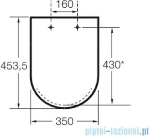 Roca Gap Square deska wolnoopadająca Slim A801472003 - Deski sedesowe - miniaturka - grafika 2