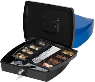 Q-CONNECT Kasetka na pieniądze , ekstra duża, 325x85x235mm, niebieska KF02625 - Sejfy i kasy pancerne - miniaturka - grafika 3