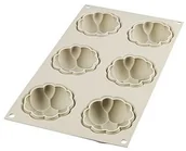Formy do ciast - Silikomart Forma Do Pieczenia 6 Muffinek I Babeczek Silikonowa 6 Bollicine 3D Beżowa - miniaturka - grafika 1