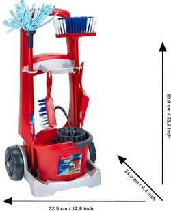 Klein Lumarko Wózek Do Sprzątania Z Odkurzaczem Vileda! 6720 Lek - Zabawy w naśladowanie dorosłych - miniaturka - grafika 4