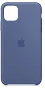 Etui i futerały do telefonów - Apple Silikonowe etui (do iPhone 11 Pro Max) - lniany niebieski MY122ZM/A - miniaturka - grafika 1