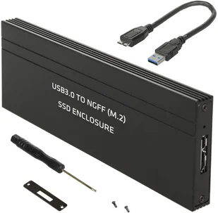 Obudowa dysku Ssd M.2 Sata Ngff Usb 3.0 aluminiowa - Adaptery i przejściówki - miniaturka - grafika 2