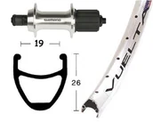 Piasty rowerowe - Rodi Rodi Airline 1 Koło tylne 28x1.75" QR 8/10-rz. TX500, silver 36H 2021 Piasty miejskie i trekkingowe 2146564800 - miniaturka - grafika 1