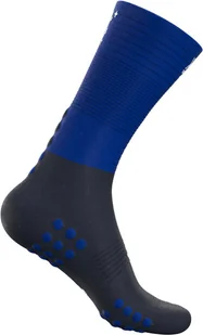 Compressport Skarpety kompresyjne do biegania MID COMPRESSION SOCKS czarno-niebieskie - Skarpetki sportowe męskie - miniaturka - grafika 2