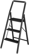 Inne artykuły do sprzątania - Wenko Drabina składana 3 stopnie czarna 50488100 - miniaturka - grafika 1