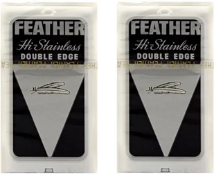 Feather Żyletki Double Edge 50 szt - Maszynki do golenia i wkłady - miniaturka - grafika 2