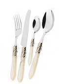 Zestawy sztućców - Bugatti aldam-S4250 Aladdin komplet sztućców, stal/ABS, kolor kości słoniowej, 39 x 27 x 5 cm, 24-częściowy ALDAM-S4250 - miniaturka - grafika 1