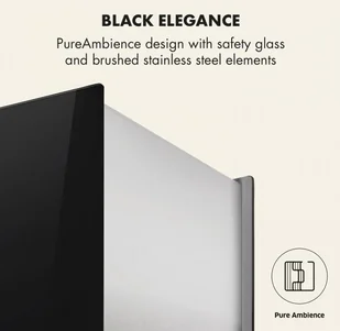 Klarstein Kronleuchter L 60 Czarny (CGCH2-KronleuchterLB) - Okapy kuchenne - miniaturka - grafika 8