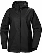 Kurtki i kamizelki sportowe damskie - Helly-Hansen Helly Hansen damska kurtka z muchem wiatroszczelna przeciwdeszczowa Czarny XL 53253-990-X-Large - miniaturka - grafika 1