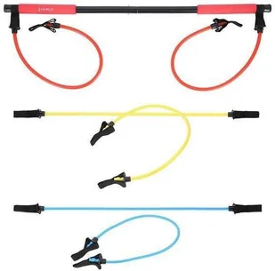Zestaw do ćwiczeń Drążek + gumy treningowe oporowe - Gumy, taśmy, ekspandery - miniaturka - grafika 3