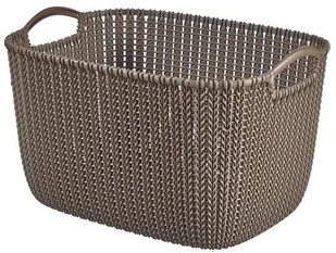 Curver KNIT L Koszyk 40x30x49 cm, 19L, brązowy 226165 - Pudła i pojemniki do przechowywania - miniaturka - grafika 4