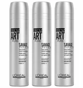 Kosmetyki do stylizacji włosów - Loreal Babe Savage Panache Puder Objętość 3x250ml - miniaturka - grafika 1