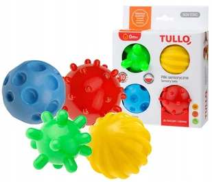 Piłki Sensoryczne Jeżyki Faktury Zestaw 4SZT Tullo - Zabawki sensoryczne - miniaturka - grafika 49