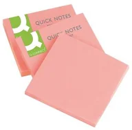 Notesy i bloczki - Q-CONNECT Bloczek samoprzylepny Brilliant 76x76mm 1x75 kart. różowy KF10516 - miniaturka - grafika 1