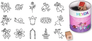 Heyda Zestaw stempli drewnianych Księżniczka - Zabawki kreatywne - miniaturka - grafika 3