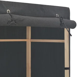 vidaXL vidaXL 3-poziomowa szafa na ubrania, szara, 79x40x170 cm, tkanina - Szafy - miniaturka - grafika 4