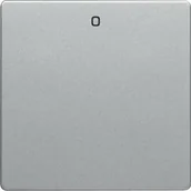 Wyłączniki światła i elektryczne - Hager sp. z o.o. Q.1/Q.3 Klawisz z nadrukiem 0 do łącznika 1-klawiszowego alu aksamit lakierowany 16226084 - miniaturka - grafika 1