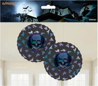 Halloween - Amscan Dekoracja wisząca z czachą i krukami - 2 szt. 9907414 - miniaturka - grafika 1