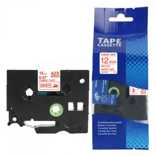 Brother strefadrukarek.pl Taśma TZe-FA3R do naprasowania 12mm x 3m biała czerwony nadruk - zamiennik| OSZCZĘDZAJ DO 80% - ZADZWOŃ! 730811399 PROMOCJA! TZE-FA3R - Etykiety do drukarek - miniaturka - grafika 3