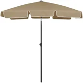 Parasole ogrodowe - VidaXL Parasol plażowy, taupe, 180x120 cm 314722 VidaXL - miniaturka - grafika 1