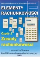 Podręczniki dla liceum - Rea Elementy rachunkowości Zasady rachunkowości podręcznik cz.1 / REA - Marianna Biernacik-Bartkiewicz - miniaturka - grafika 1