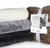 Koce - CelinaTex Koc do wtulania się eleganckie o wyglądzie norek na sofę, imitacja futra koc do mieszkania Alaska , czarny, 150 x 200 cm 5000003 - miniaturka - grafika 1